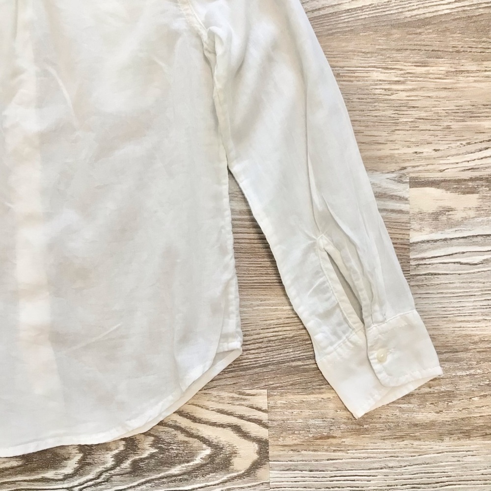 Polo Ralph Lauren White Long Sleeve Button Down Shirt 7 - Picture 9 of 11